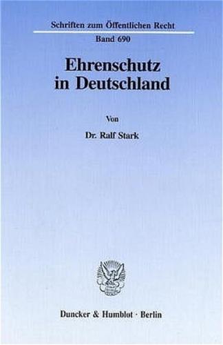Ehrenschutz in Deutschland. 