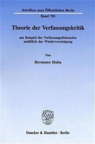 Theorie der Verfassungskritik 