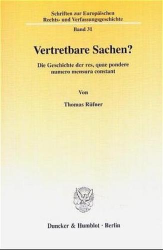 Vertretbare Sachen? 