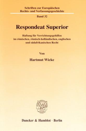 Respondeat Superior. 