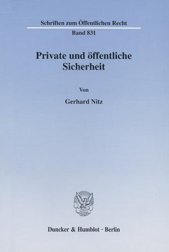 Private und öffentliche Sicherheit. 
