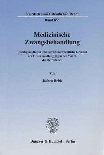 Medizinische Zwangsbehandlung. 