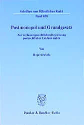 Postmonopol und Grundgesetz. 
