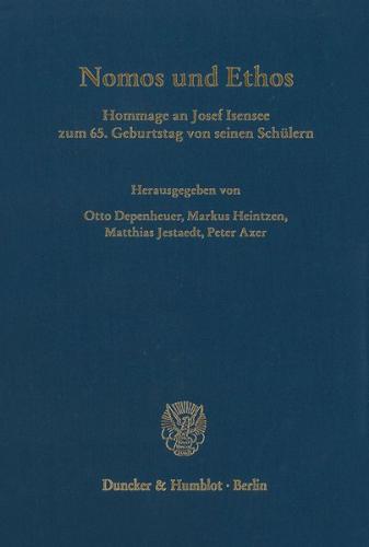 Nomos und Ethos. 