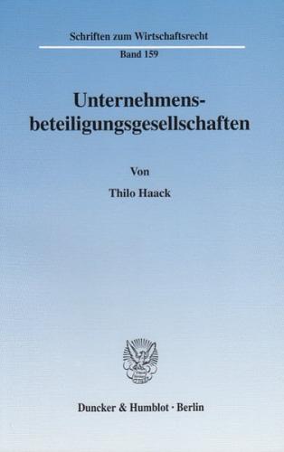 Unternehmensbeteiligungsgesellschaften. 