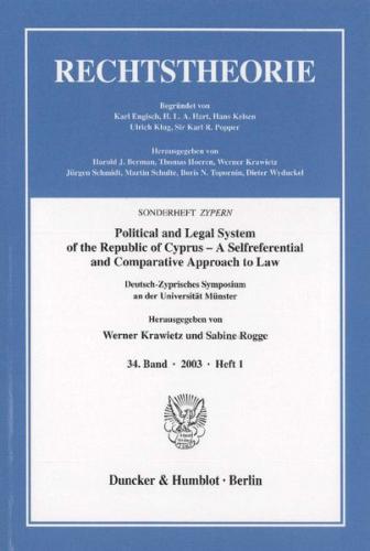 Political and Legal System of the Republic of Cyprus – A Selfreferential and Comparative Approach to Law. 