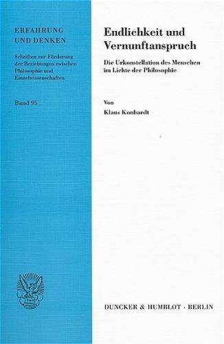 Endlichkeit und Vernunftanspruch. 