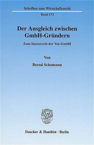 Der Ausgleich zwischen GmbH-Gründern. 
