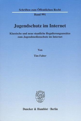 Jugendschutz im Internet. 