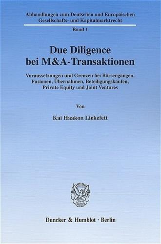 Due Diligence bei M&A-Transaktionen. 