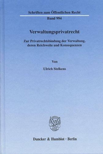 Verwaltungsprivatrecht. 