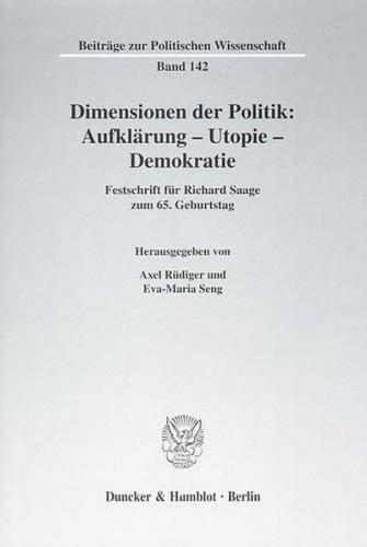 Dimensionen der Politik: Aufklärung – Utopie – Demokratie. 