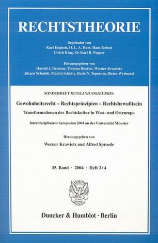 Gewohnheitsrecht – Rechtsprinzipien – Rechtsbewußtsein. 
