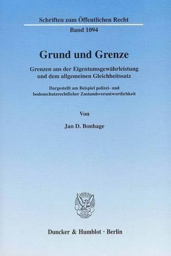 Grund und Grenze. 
