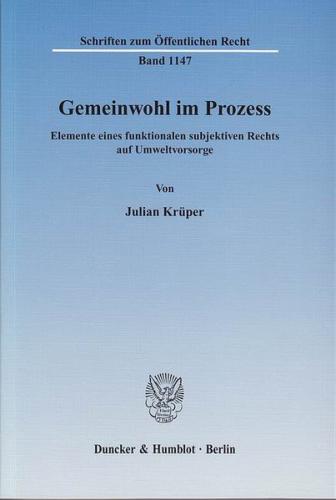 Gemeinwohl im Prozess. 