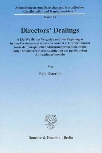 Directors' Dealings. 