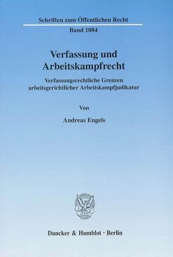 Verfassung und Arbeitskampfrecht. 