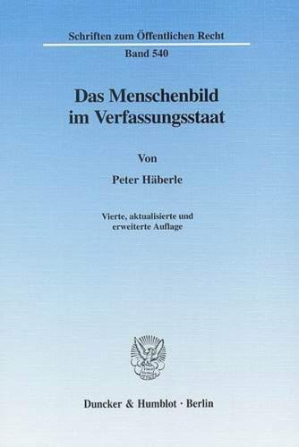 Das Menschenbild im Verfassungsstaat. 