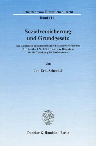 Sozialversicherung und Grundgesetz. 