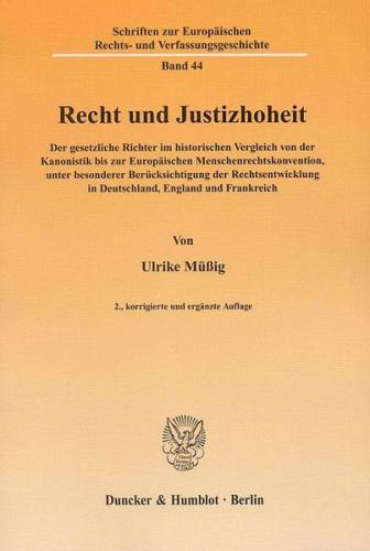 Recht und Justizhoheit. 