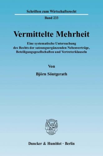 Vermittelte Mehrheit. 
