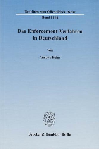 Das Enforcement-Verfahren in Deutschland. 