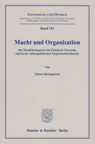 Macht und Organisation. 
