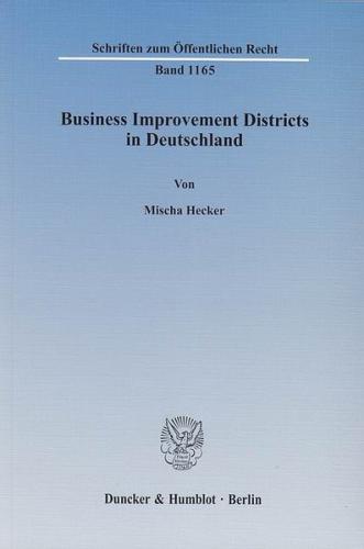 Business Improvement Districts in Deutschland. 