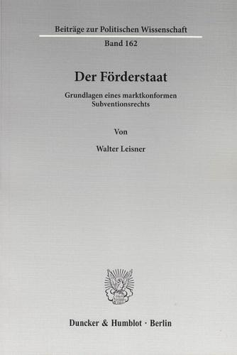 Der Förderstaat. 
