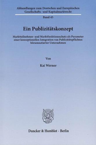 Ein Publizitätskonzept. 