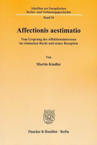 Affectionis aestimatio. 
