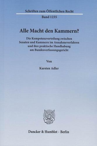 Alle Macht den Kammern? 