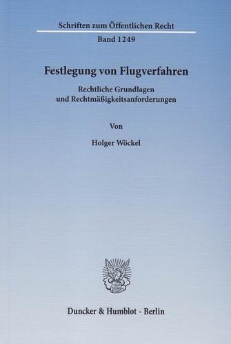Festlegung von Flugverfahren. 