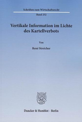 Vertikale Information im Lichte des Kartellverbots. 
