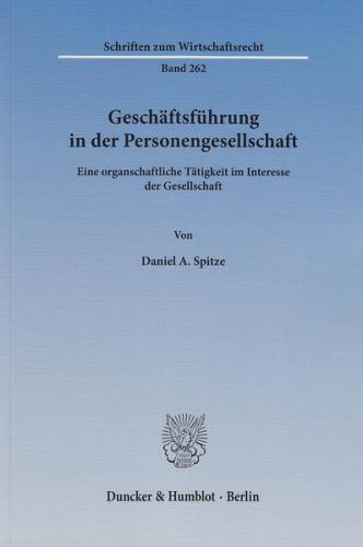 Geschäftsführung in der Personengesellschaft. 
