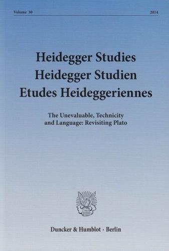 Heidegger Studies - Heidegger Studien - Etudes Heideggeriennes. 