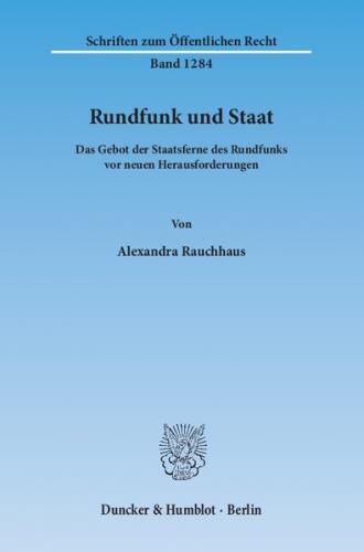 Rundfunk und Staat. 