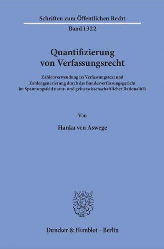 Quantifizierung von Verfassungsrecht. 