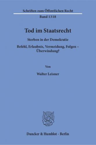 Tod im Staatsrecht. 