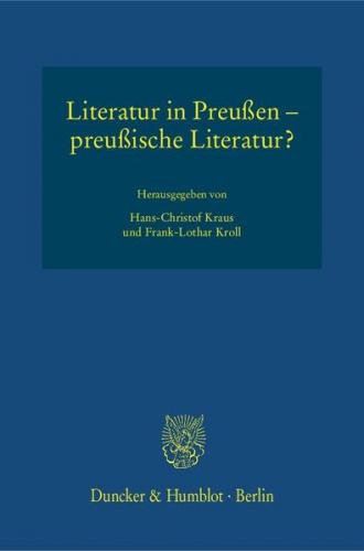 Literatur in Preußen – preußische Literatur? 