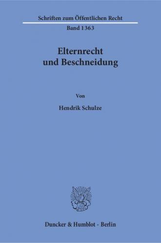 Elternrecht und Beschneidung. 