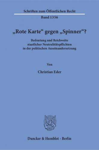 "Rote Karte" gegen "Spinner"? 