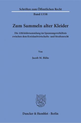 Zum Sammeln alter Kleider. 
