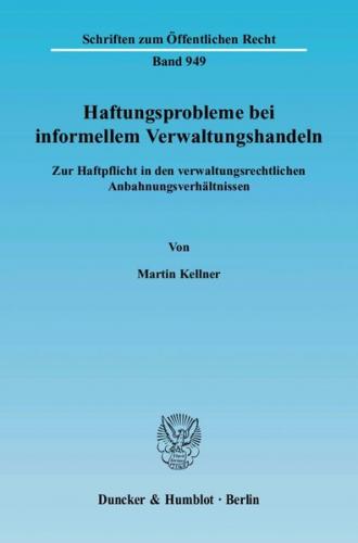 Haftungsprobleme bei informellem Verwaltungshandeln. (Ebook - pdf) 