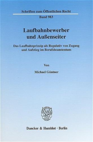 Laufbahnbewerber und Außenseiter. (Ebook - pdf) 