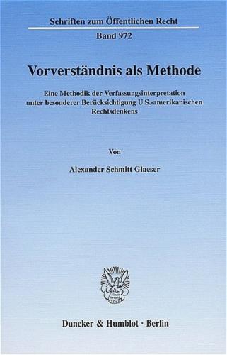 Vorverständnis als Methode. (Ebook - pdf) 