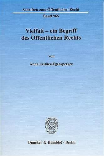 Vielfalt – ein Begriff des Öffentlichen Rechts. (Ebook - pdf) 