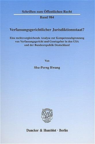Verfassungsgerichtlicher Jurisdiktionsstaat? (Ebook - pdf) 