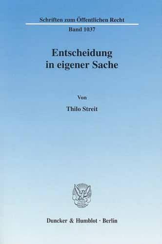 Entscheidung in eigener Sache. (Ebook - pdf) 
