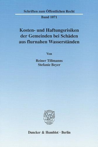 Kosten- und Haftungsrisiken der Gemeinden bei Schäden aus  flurnahen Wasserständen. (Ebook - pdf) 